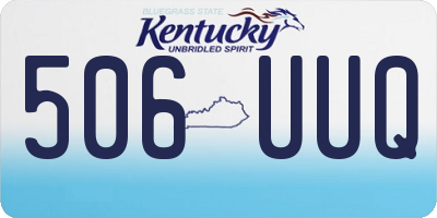 KY license plate 506UUQ