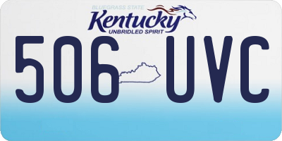 KY license plate 506UVC