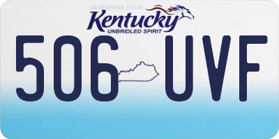 KY license plate 506UVF