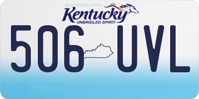 KY license plate 506UVL