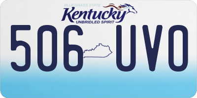 KY license plate 506UVO