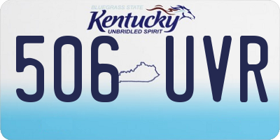 KY license plate 506UVR