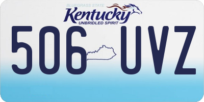 KY license plate 506UVZ