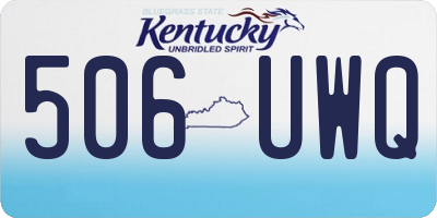 KY license plate 506UWQ