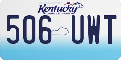 KY license plate 506UWT