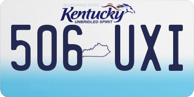 KY license plate 506UXI