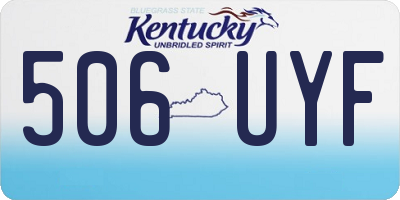 KY license plate 506UYF