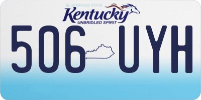 KY license plate 506UYH