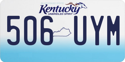 KY license plate 506UYM