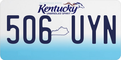 KY license plate 506UYN