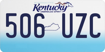 KY license plate 506UZC