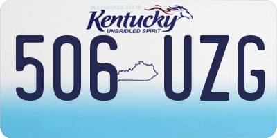 KY license plate 506UZG