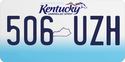 KY license plate 506UZH