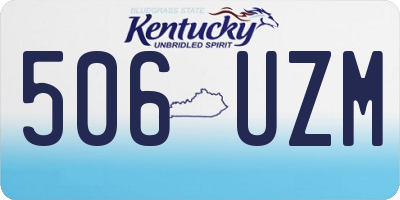 KY license plate 506UZM