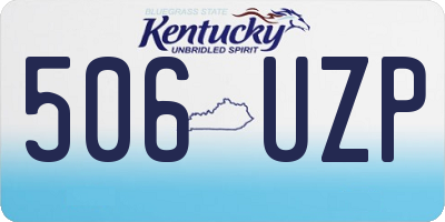 KY license plate 506UZP