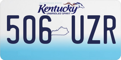 KY license plate 506UZR