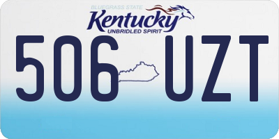 KY license plate 506UZT