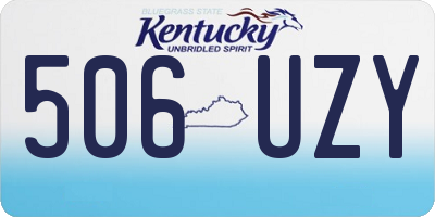 KY license plate 506UZY