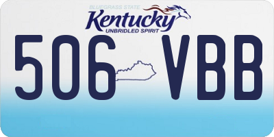 KY license plate 506VBB