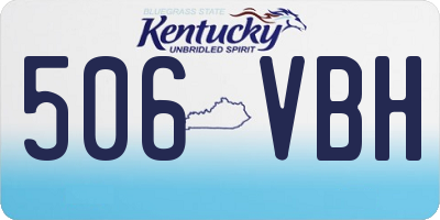 KY license plate 506VBH