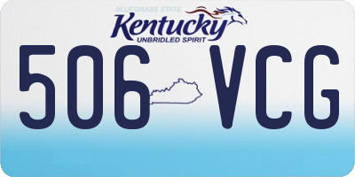 KY license plate 506VCG