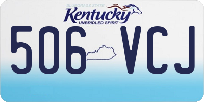 KY license plate 506VCJ