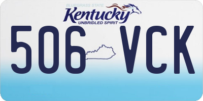 KY license plate 506VCK