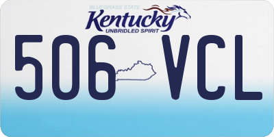 KY license plate 506VCL
