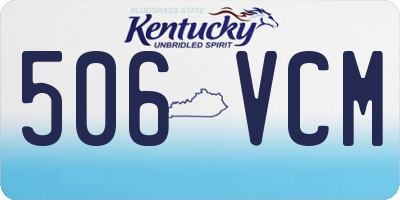 KY license plate 506VCM