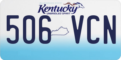 KY license plate 506VCN