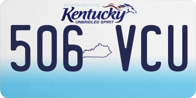 KY license plate 506VCU