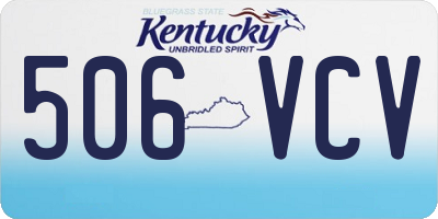 KY license plate 506VCV