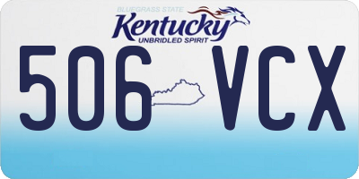 KY license plate 506VCX