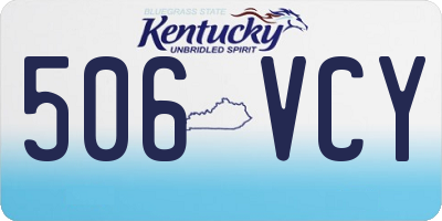 KY license plate 506VCY