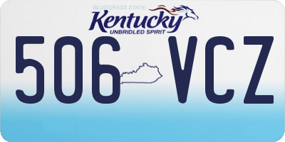 KY license plate 506VCZ