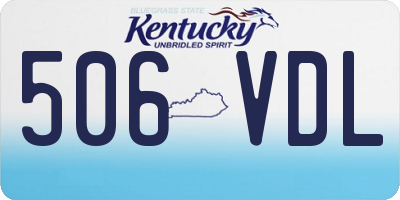 KY license plate 506VDL