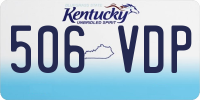 KY license plate 506VDP