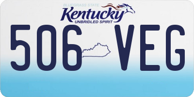KY license plate 506VEG