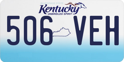 KY license plate 506VEH