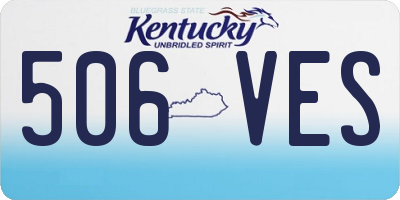 KY license plate 506VES