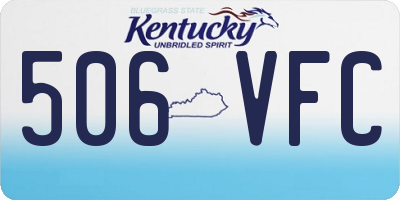 KY license plate 506VFC