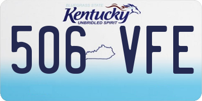 KY license plate 506VFE