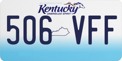 KY license plate 506VFF