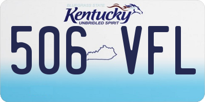 KY license plate 506VFL