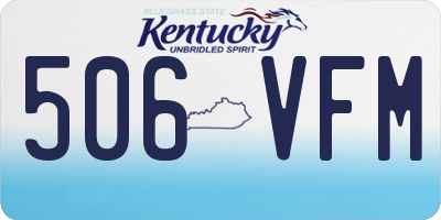 KY license plate 506VFM