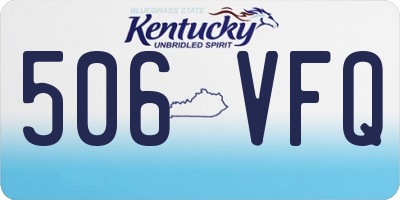 KY license plate 506VFQ