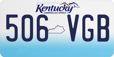KY license plate 506VGB