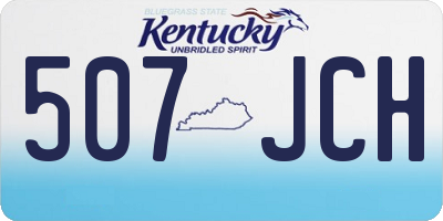 KY license plate 507JCH