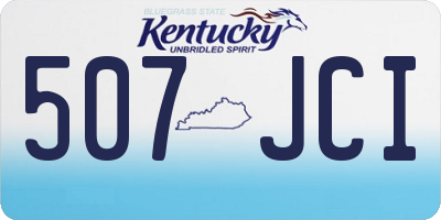 KY license plate 507JCI