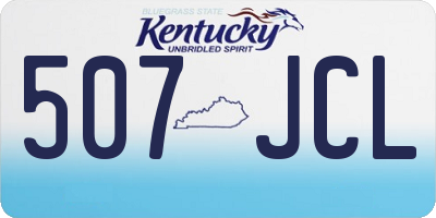 KY license plate 507JCL